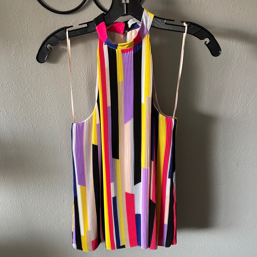 1. State DRESSY Multicolor Halter Tank Top